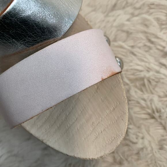 Marco Tozzi Italian Pink Silver Wood Leather S
Chunky Platform Sandals 39 8.5 - Picture 6 of 12
